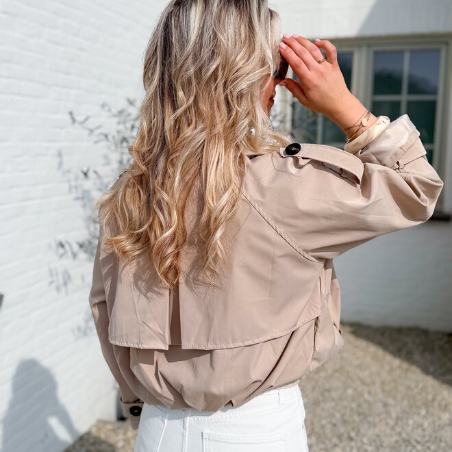 Feeling trench beige jacket