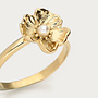 Botanical ring with poppy flow