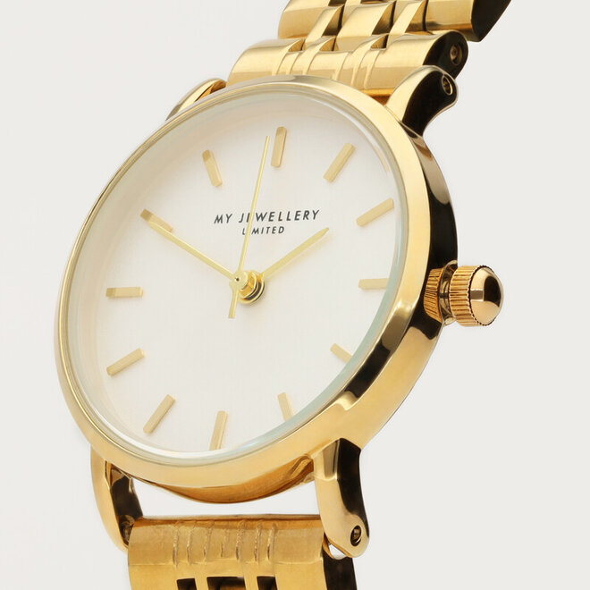 Rond horloge met kleine witte wijzerplaat