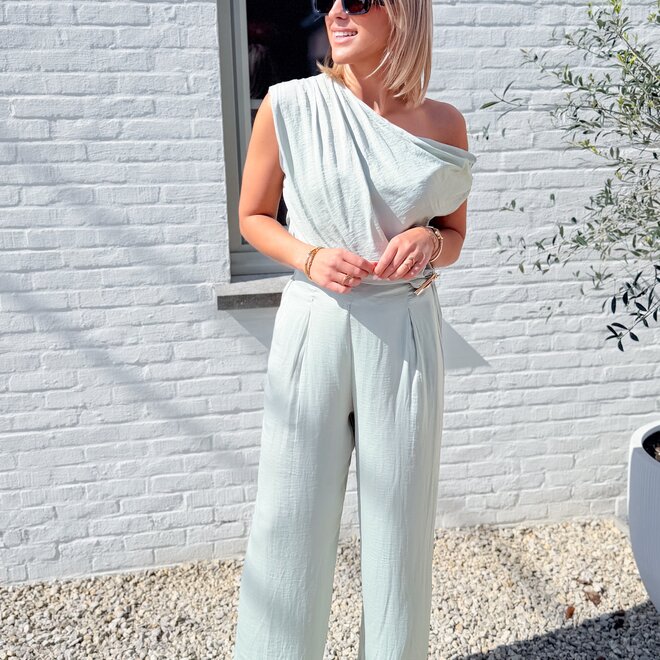 Mint satinlook set