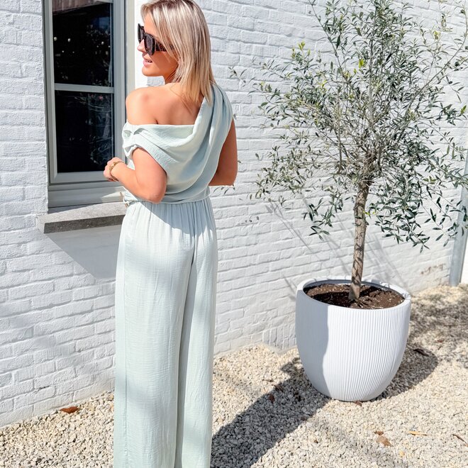 Mint satinlook set