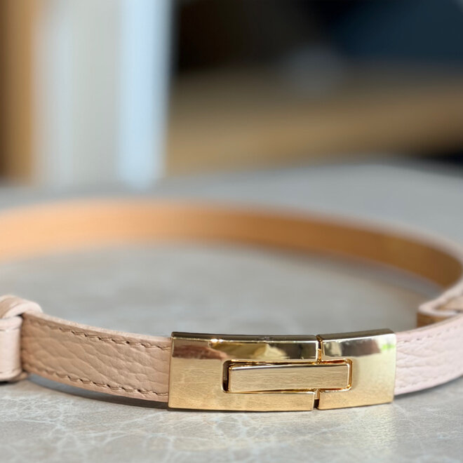 Verstelbaar riempje gesp nude