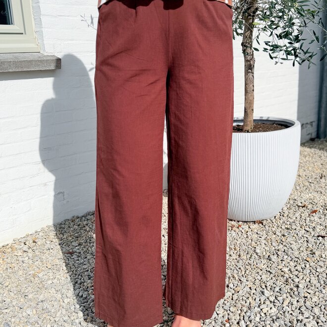 Brown blend trouser