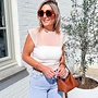 Silk air top off white