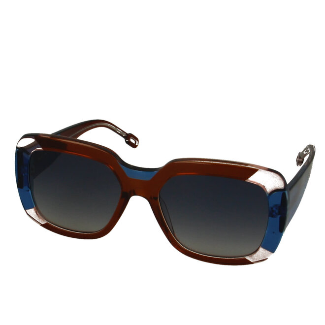 Odette Lunettes Musha Blue Brown Transparent
