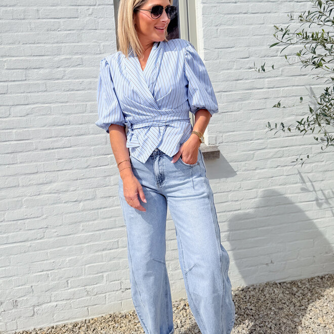 The barrel-line jeans