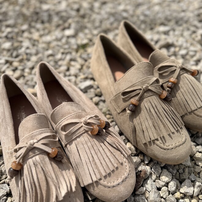 Olive bead mocassin
