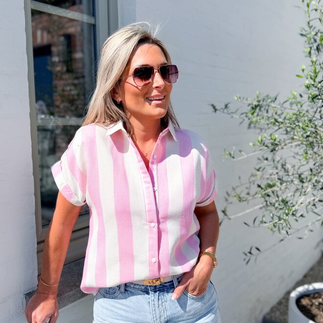 Loose fit T-shirt pink