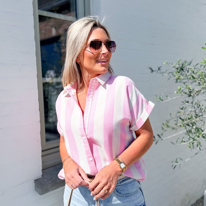 Loose fit T-shirt pink