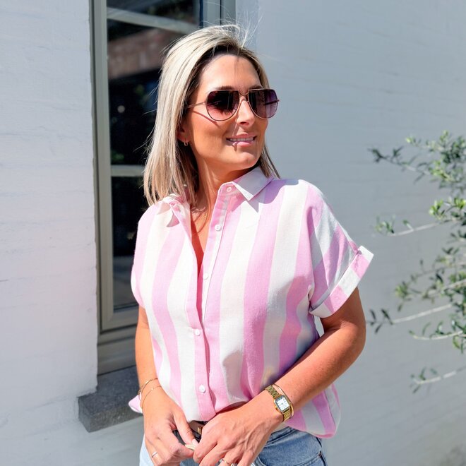 Loose fit T-shirt pink