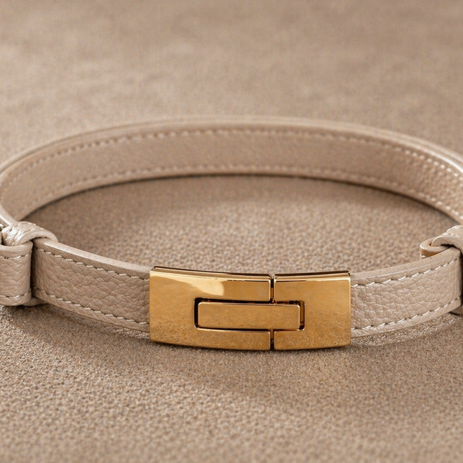 Ultimate fit ceintuur Beige