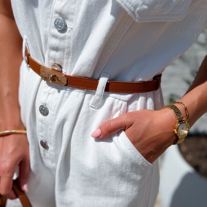 Pure dessert jumpsuit white