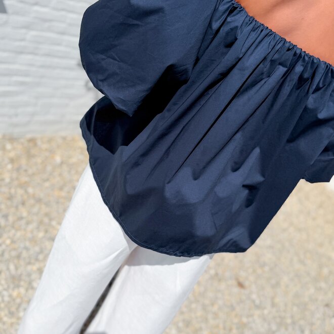 Liora off-shoulder top navy