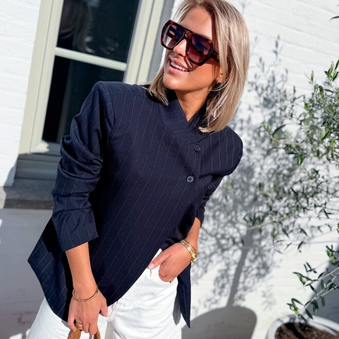 Oblique blazer navy