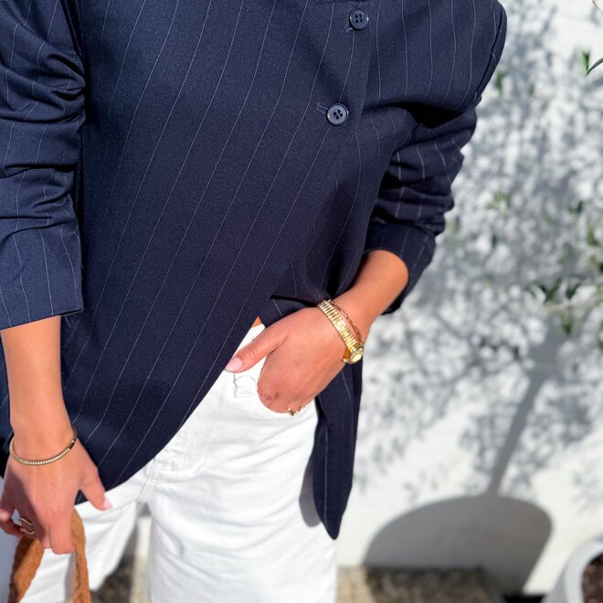 Oblique blazer navy