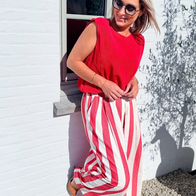 rouge stripe trouser