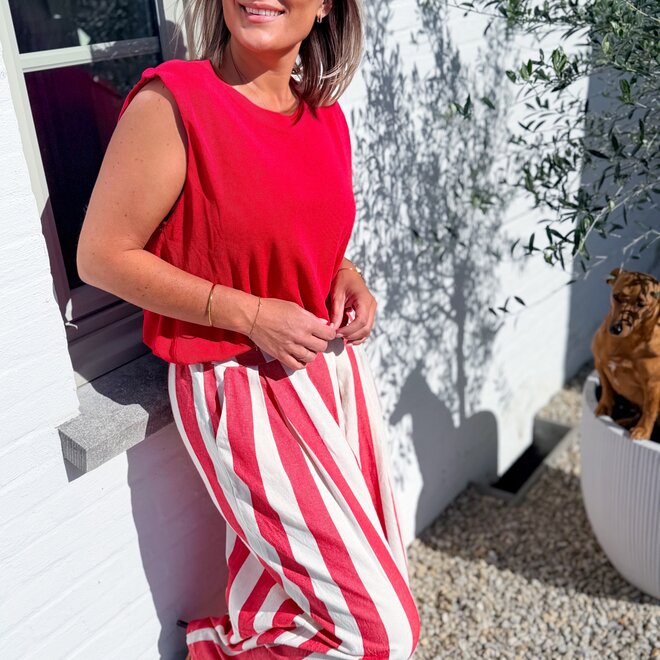 rouge stripe trouser