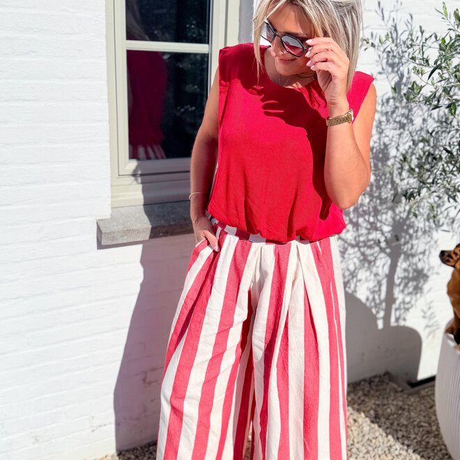 rouge stripe trouser