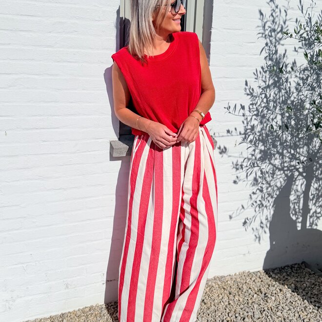 rouge stripe trouser