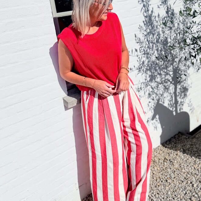 rouge stripe trouser