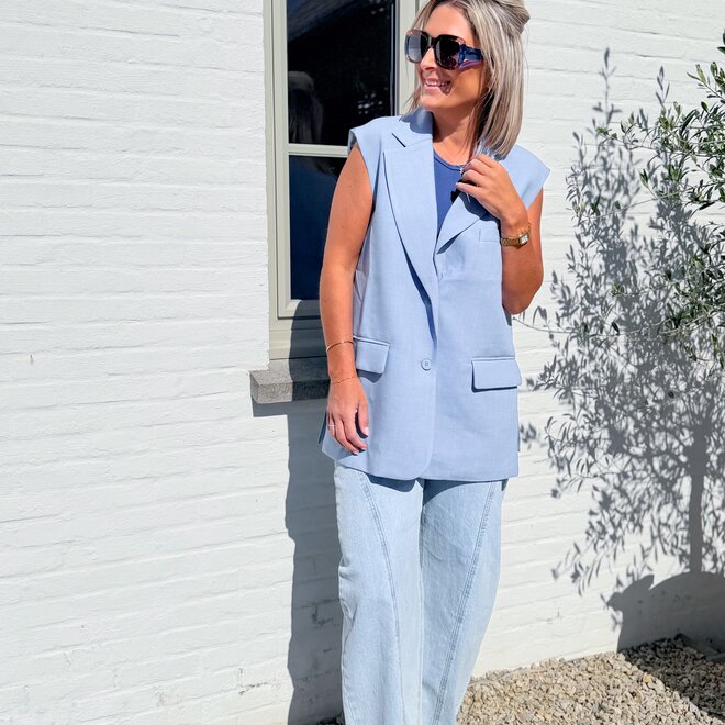 Core blazer light blue
