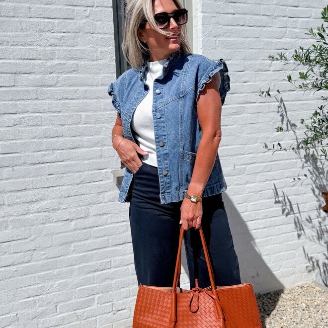 Blue jean gilet