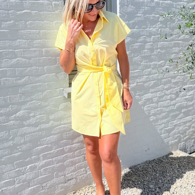 Lemon shirt dress