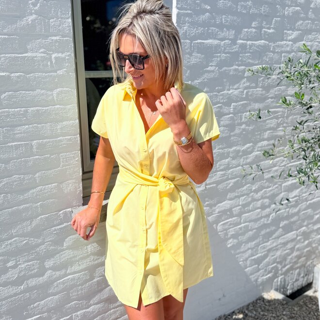 Lemon shirt dress
