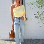 Drape yellow top