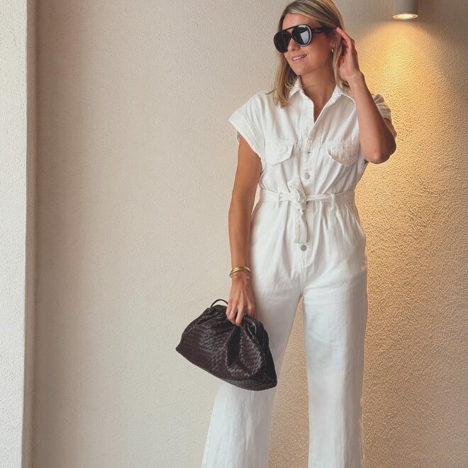 Pure dessert jumpsuit white