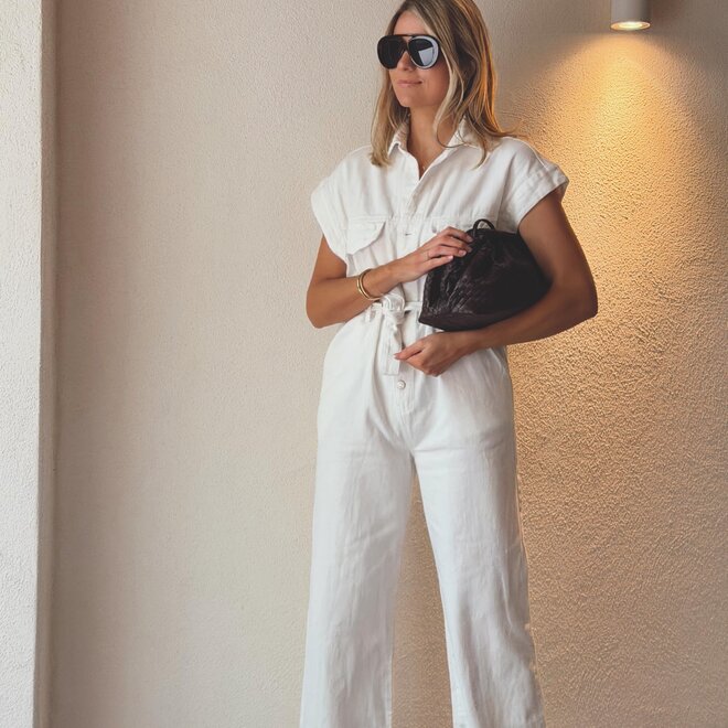 Pure dessert jumpsuit white
