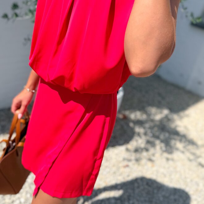 Skort playsuit red