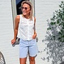 Blue denim bermuda