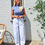 Soft Blue essential pants