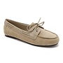 Lace up mocassin beige