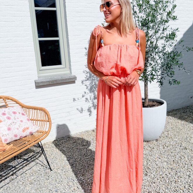 Bonbon dress orange