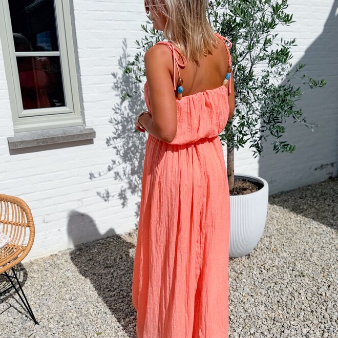 Bonbon dress orange