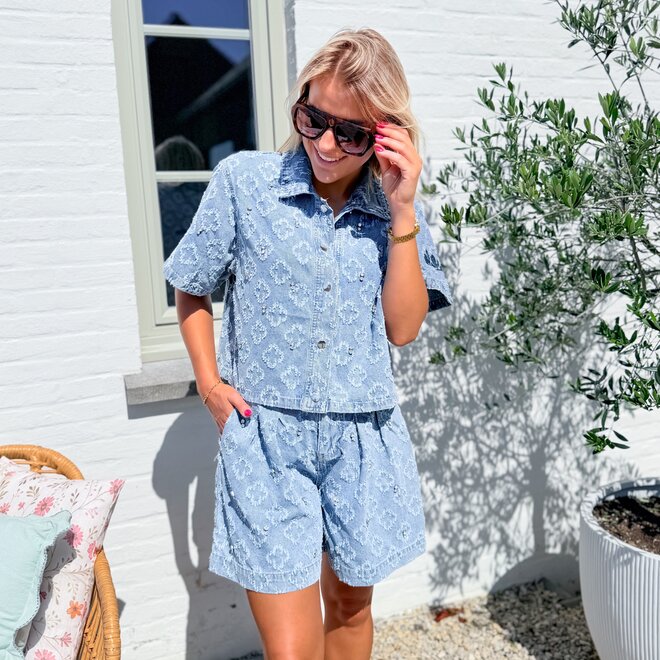 Crystal denim Set