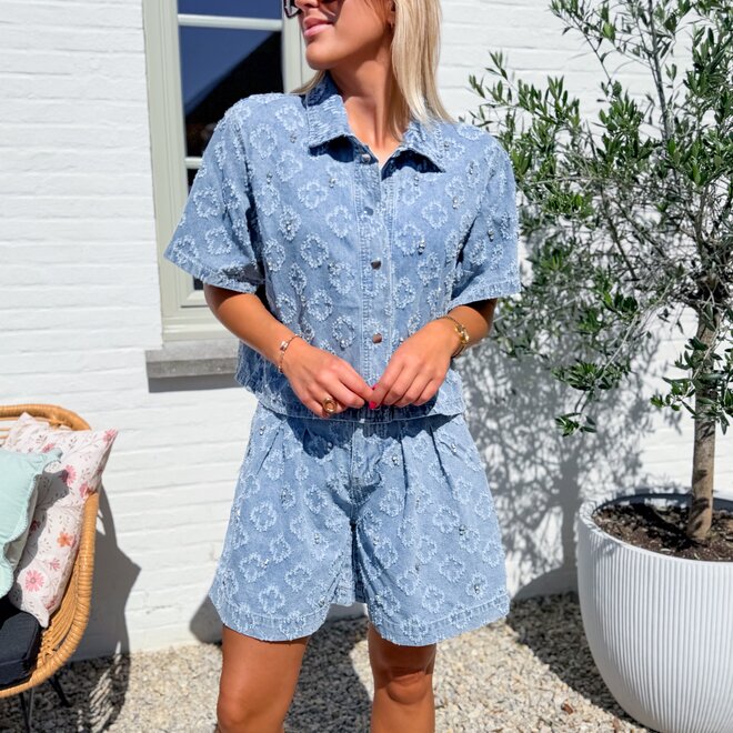 Crystal denim Set
