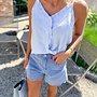 Sweet Ruffle Top Blue