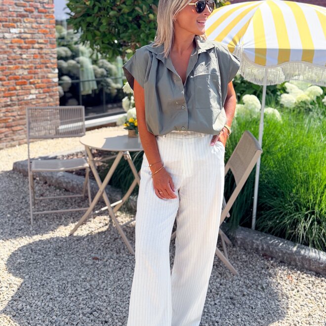 Go with the stripe pants