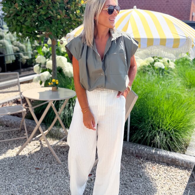 Go with the stripe pants