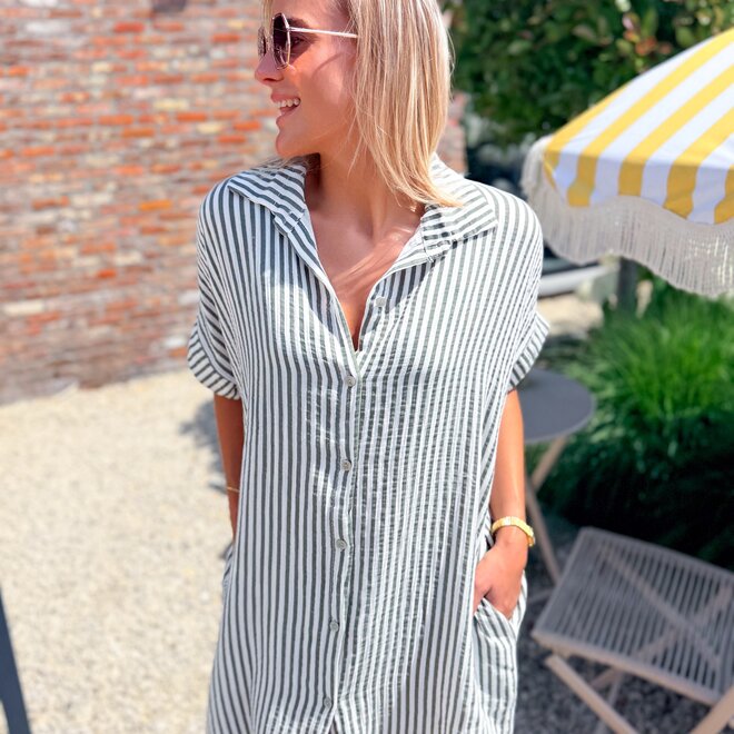 The Holiday Dress Kaki
