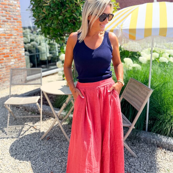 Lily top navy