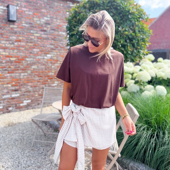 More than basic shirt brown