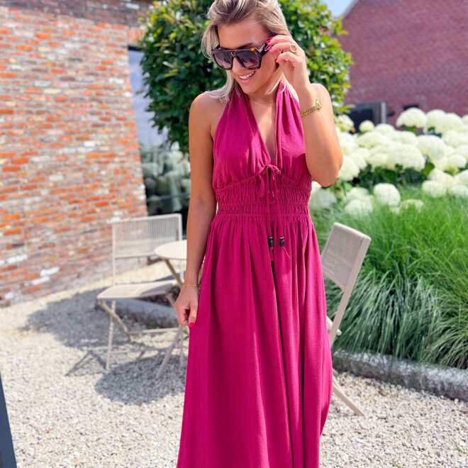 Belle vie dress raspberry