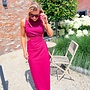 The robin dress aubergine