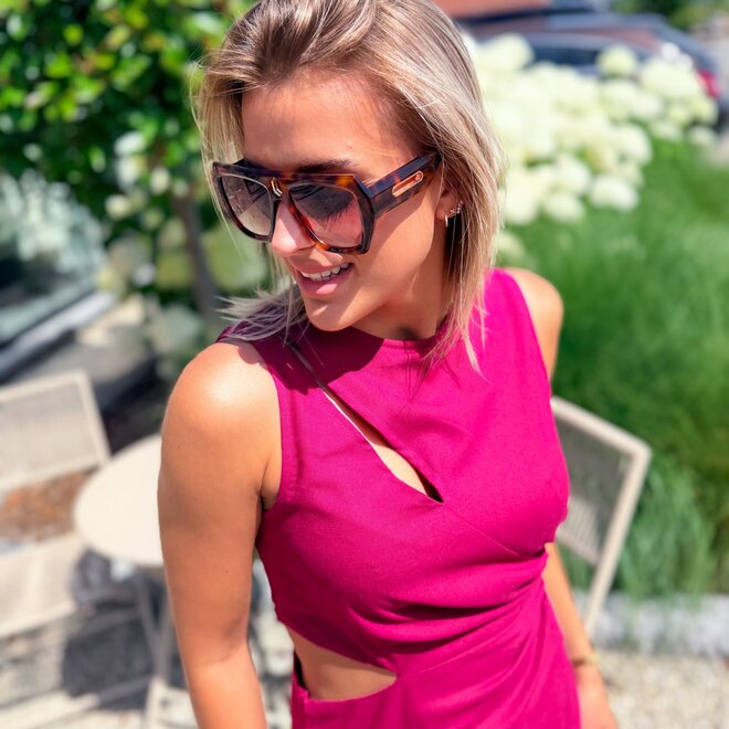 The robin dress aubergine