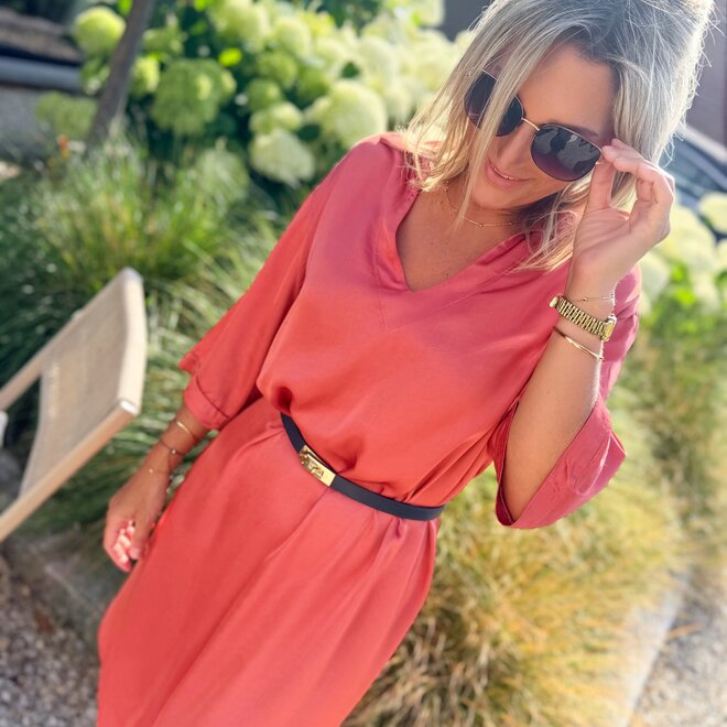 Autumn glow dress terracotta