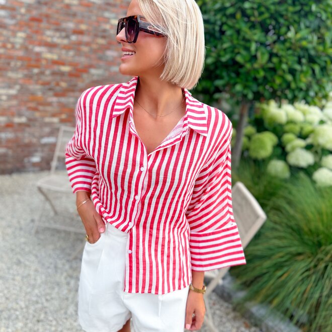 Linnea blouse red
